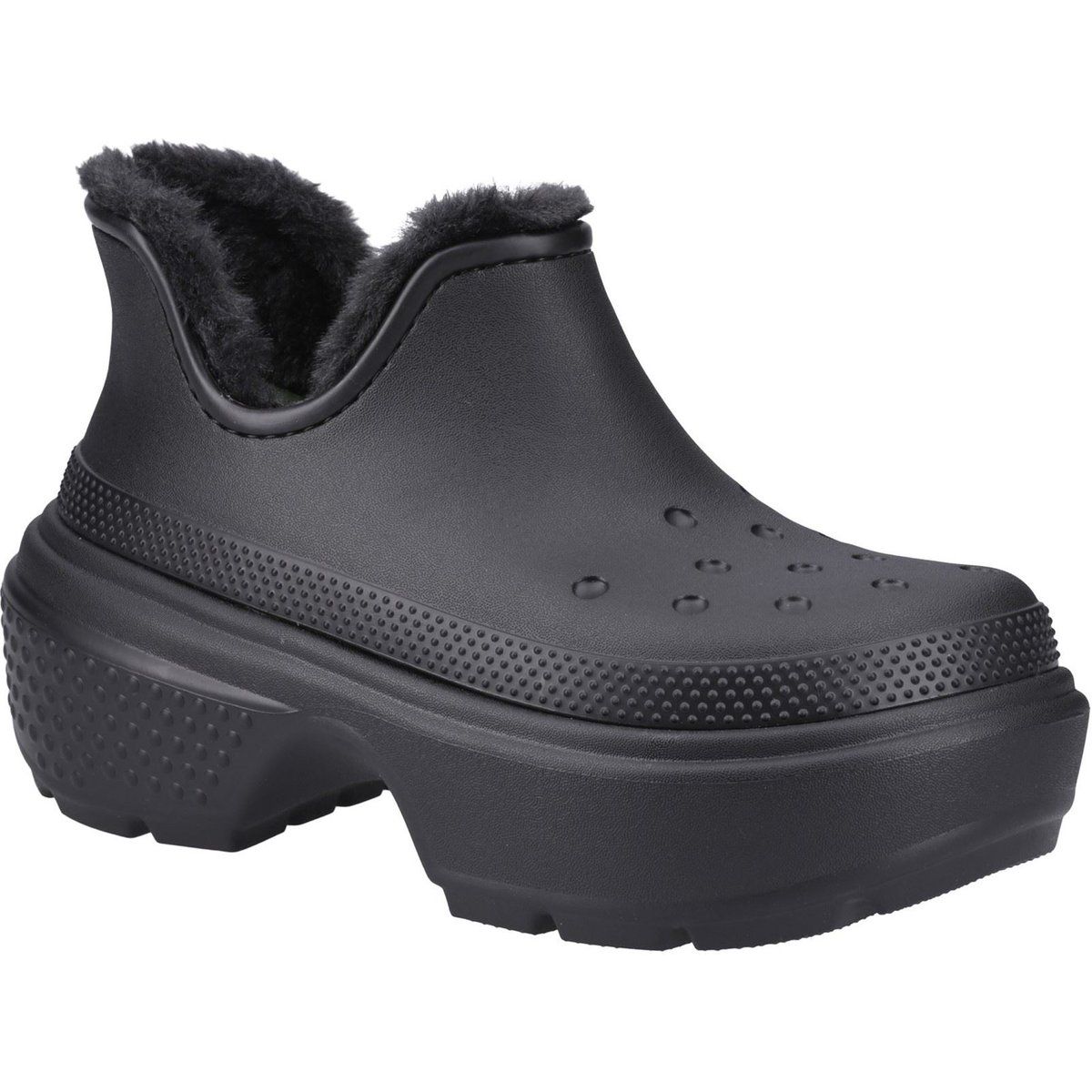 Gefütterte Stomp-Plateau-Stiefeletten