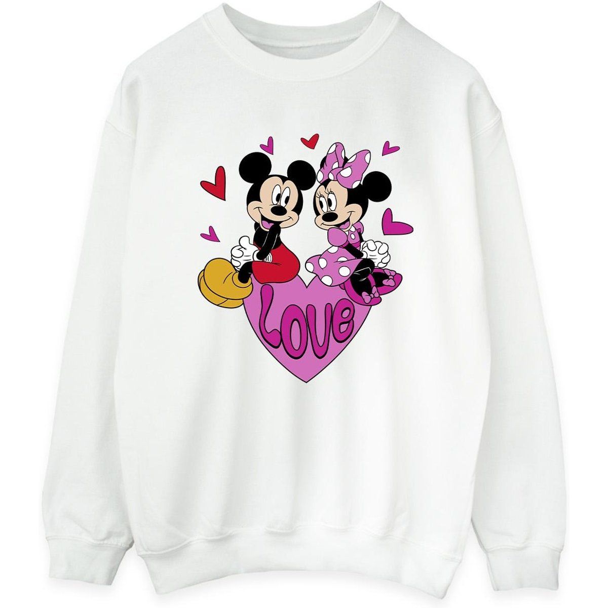 Micky und Minnie Herz Sweatshirt