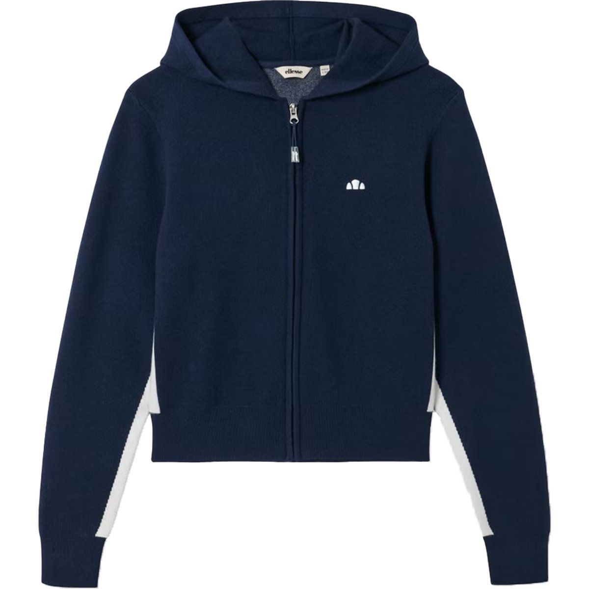 Schmal geschnittene Kapuzenjacke mit Streifen