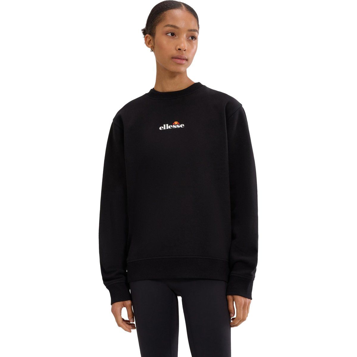 Minimalistisches Fleece-Sweatshirt mit Logo