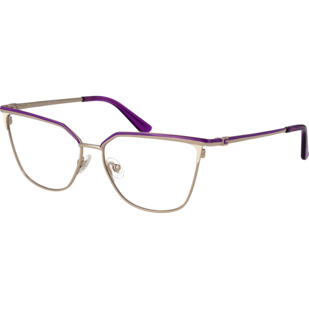 Elegante Cat-Eye Metallbrille