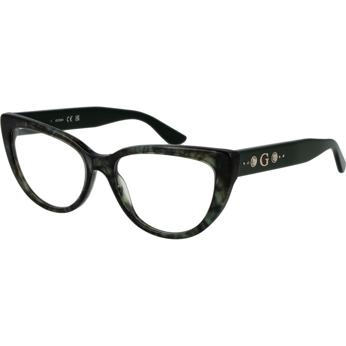 Schicke Cat-Eye-Brille in Marmoroptik