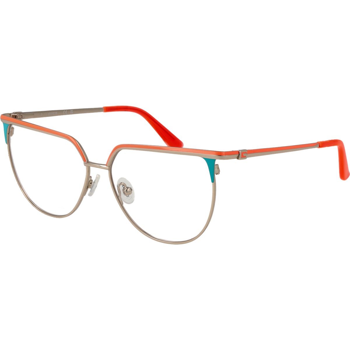 Geometrische Browline Cat-Eye Brillenfassung