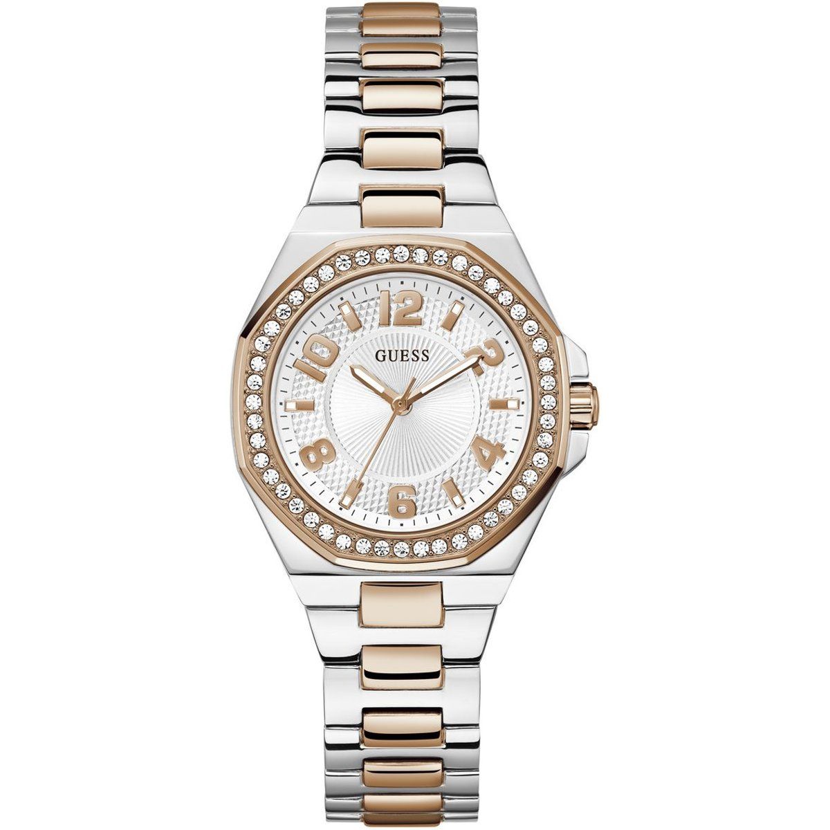 Elegante kristallbesetzte Armbanduhr