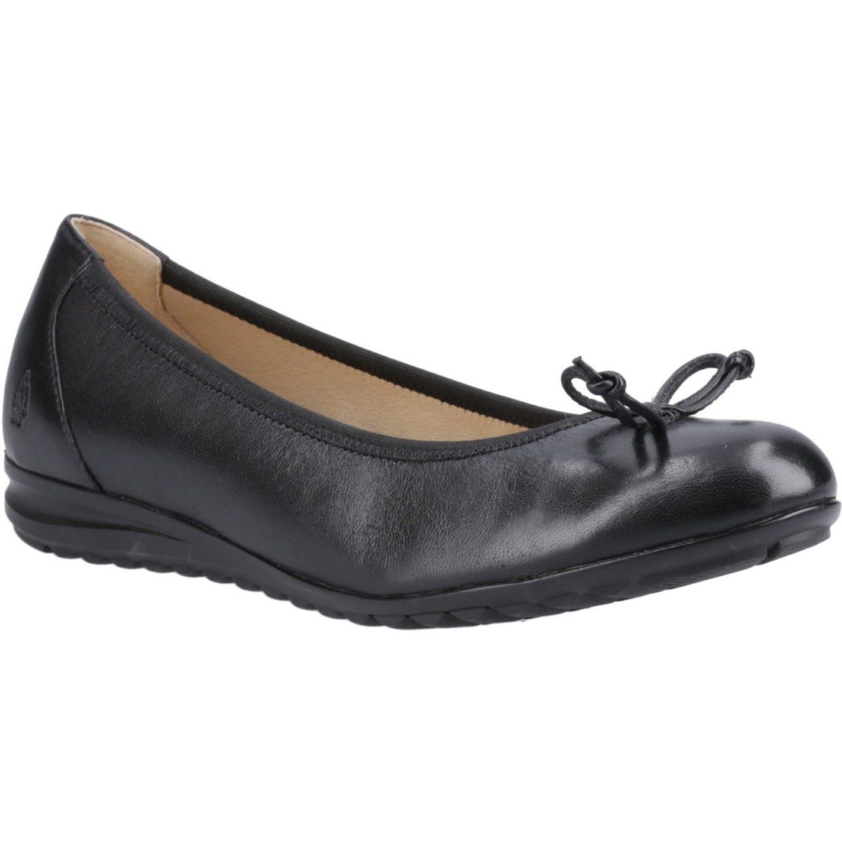 Elegante Leder-Flats mit Schleife