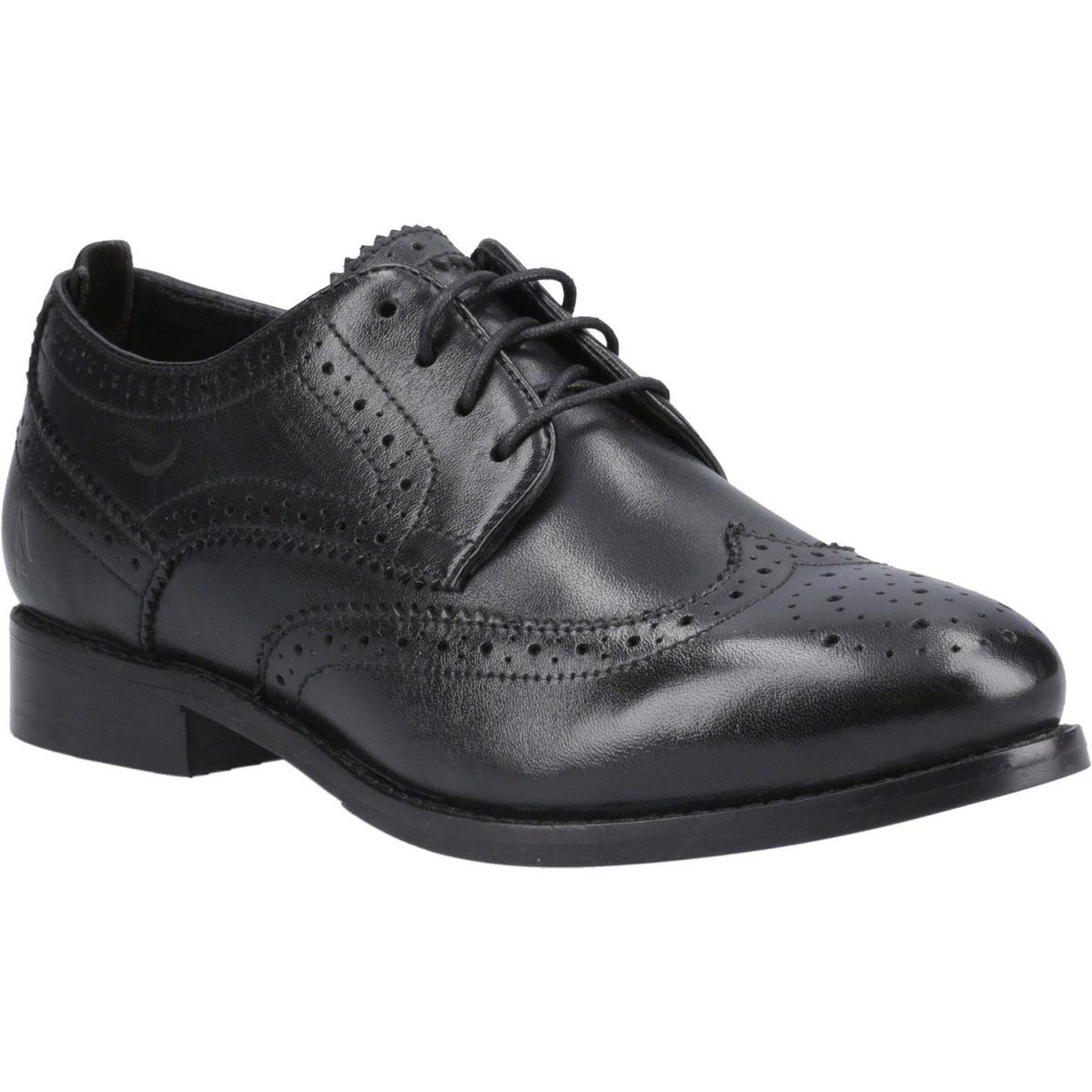 Klassische Leder-Brogues mit Flügelkappe