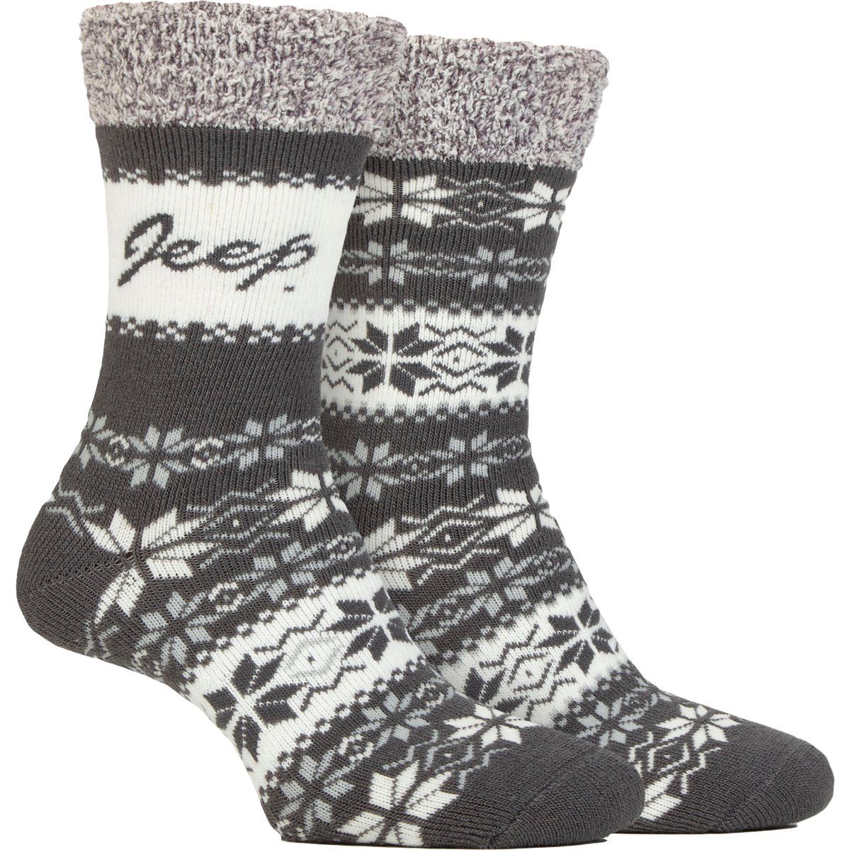 Gemusterte Fairisle-Muster Thermosocken