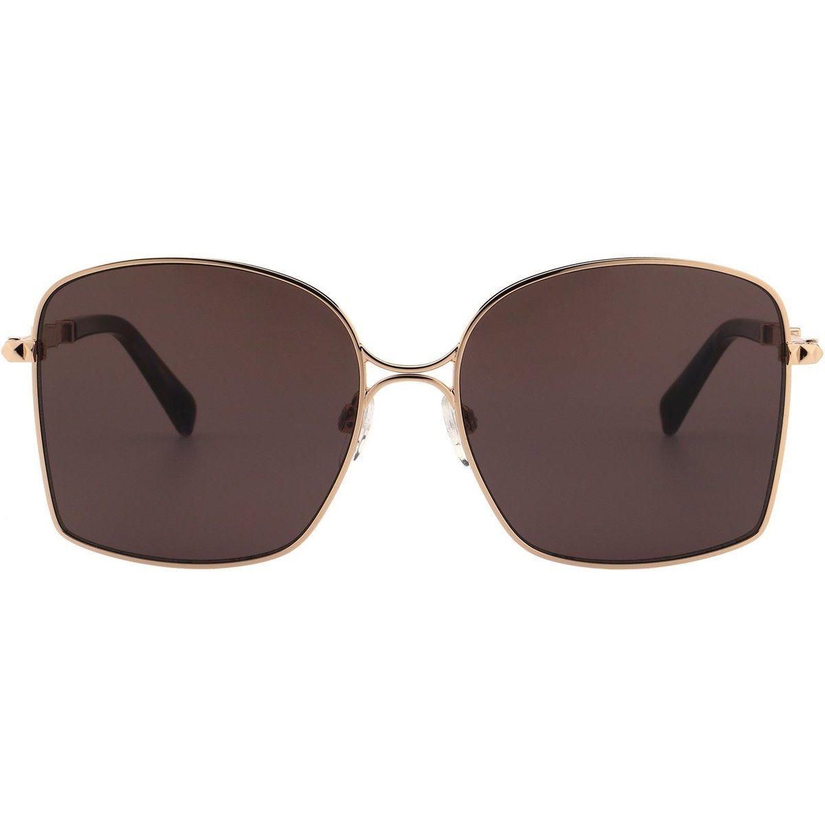 Übergroße quadratische Metall-Sonnenbrille
