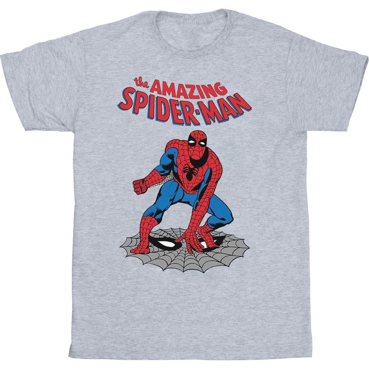 Marvel - "The Amazing Spider-Man" T-Shirt für Damen (Grau)