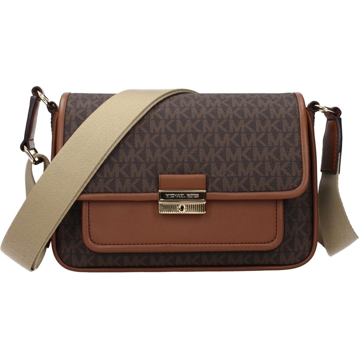 Messenger-Tasche mit Monogramm-Muster