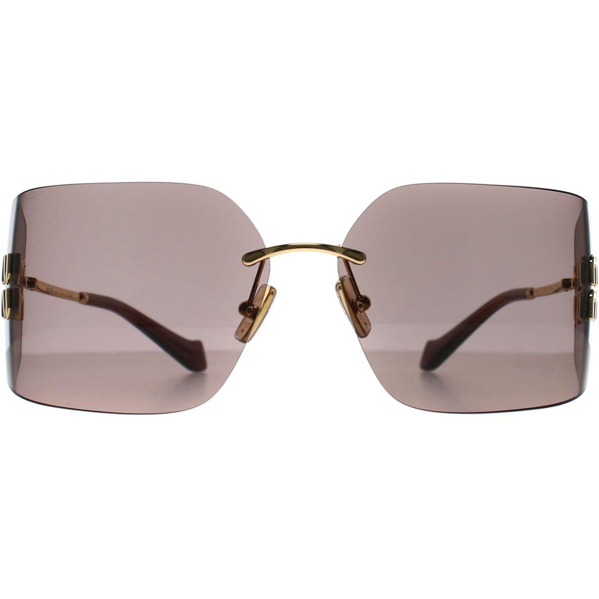 Randlose quadratische Oversize-Sonnenbrille