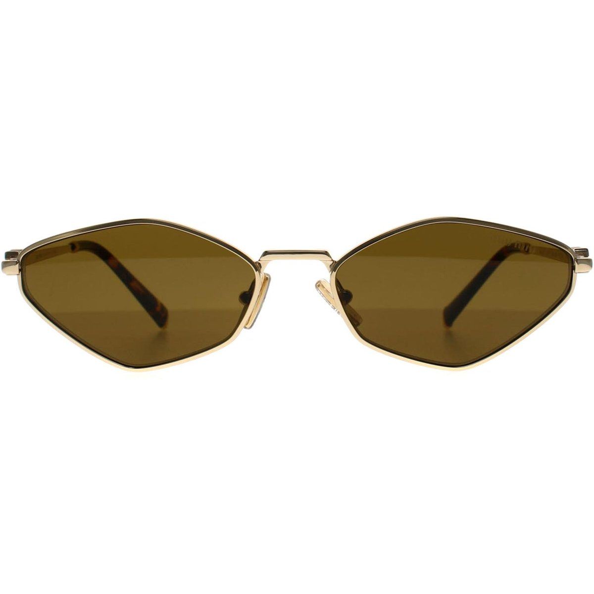 Geometrische Sonnenbrille mit Metallrahmen