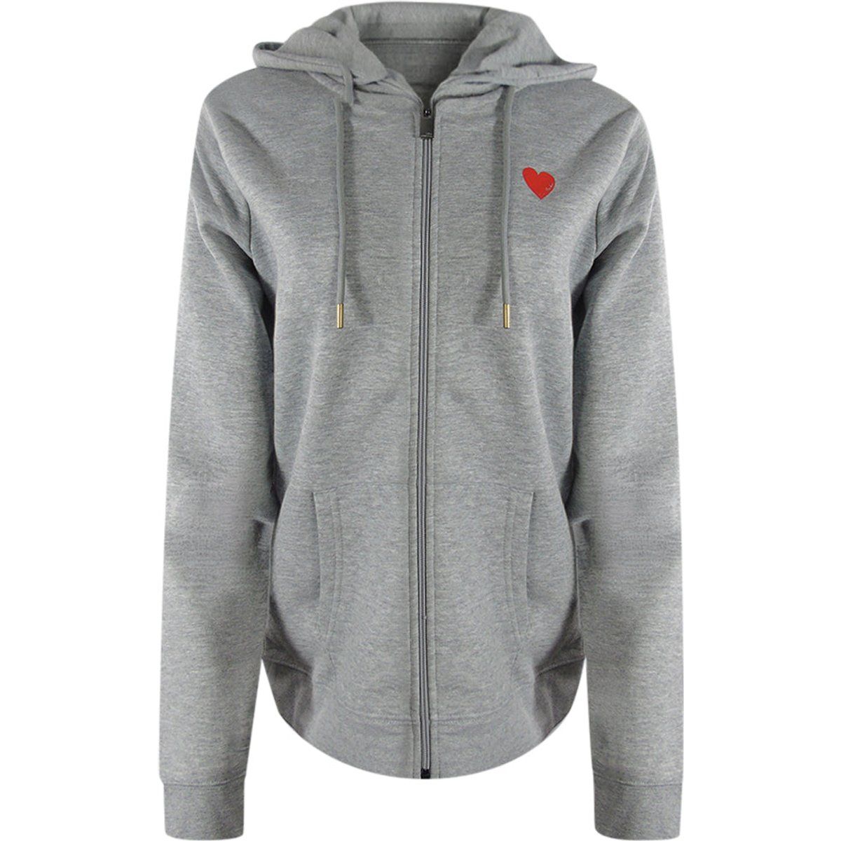 Zip-Hoodie mit Herz-Logo