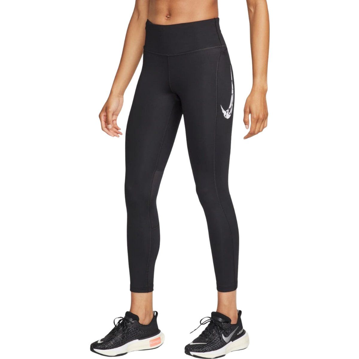 Hochgeschnittene Performance-Leggings mit Grafik-Print