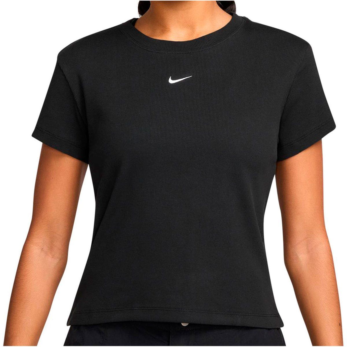 Eng anliegendes geripptes Sport-T-Shirt