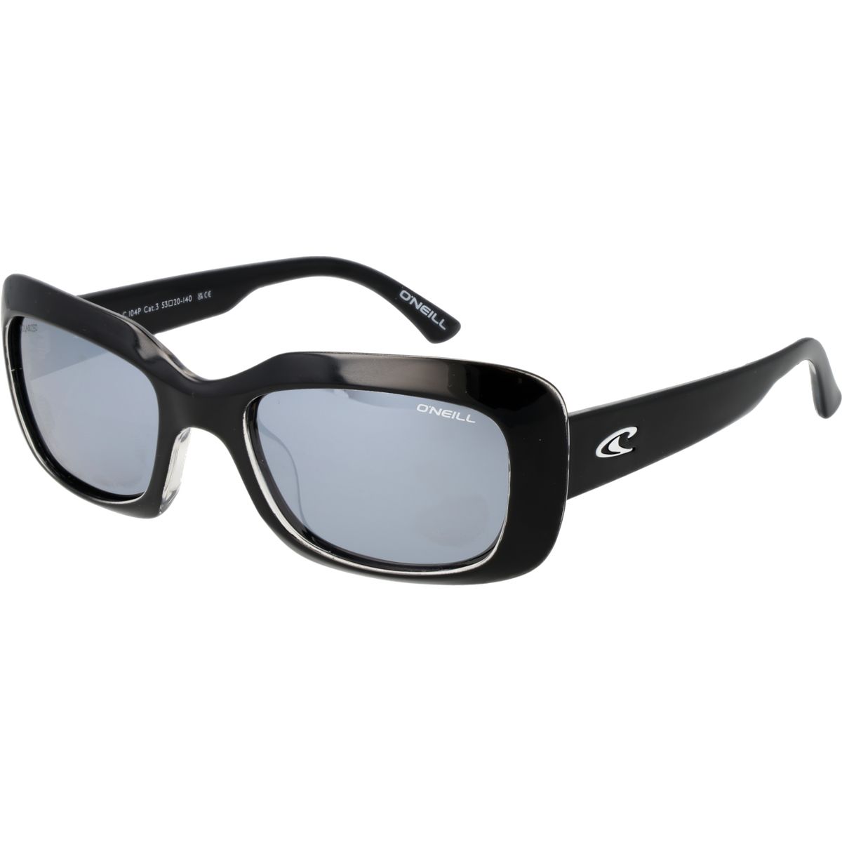 Rechteckige Polarisierte Sonnenbrille mit Verspiegelten Gläsern