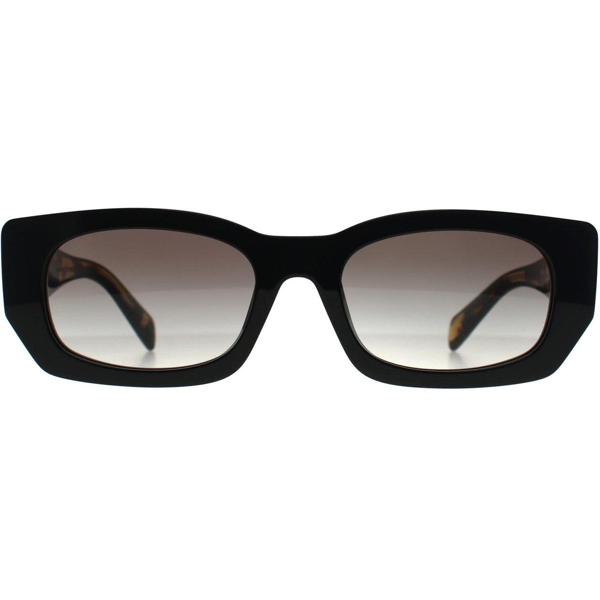 Markante geometrische Sonnenbrille mit Farbverlauf