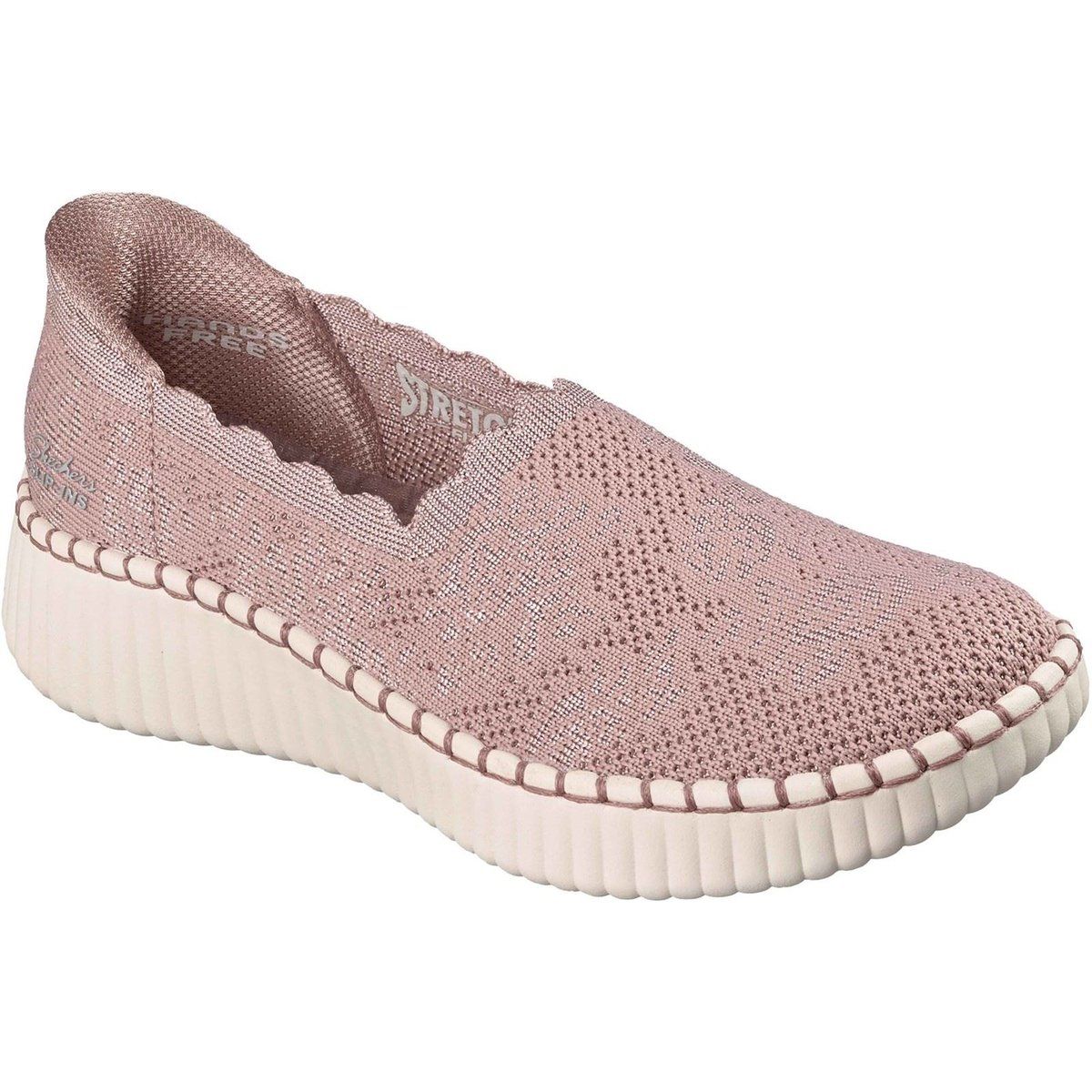 Häkel-Slipper mit gewelltem Saum