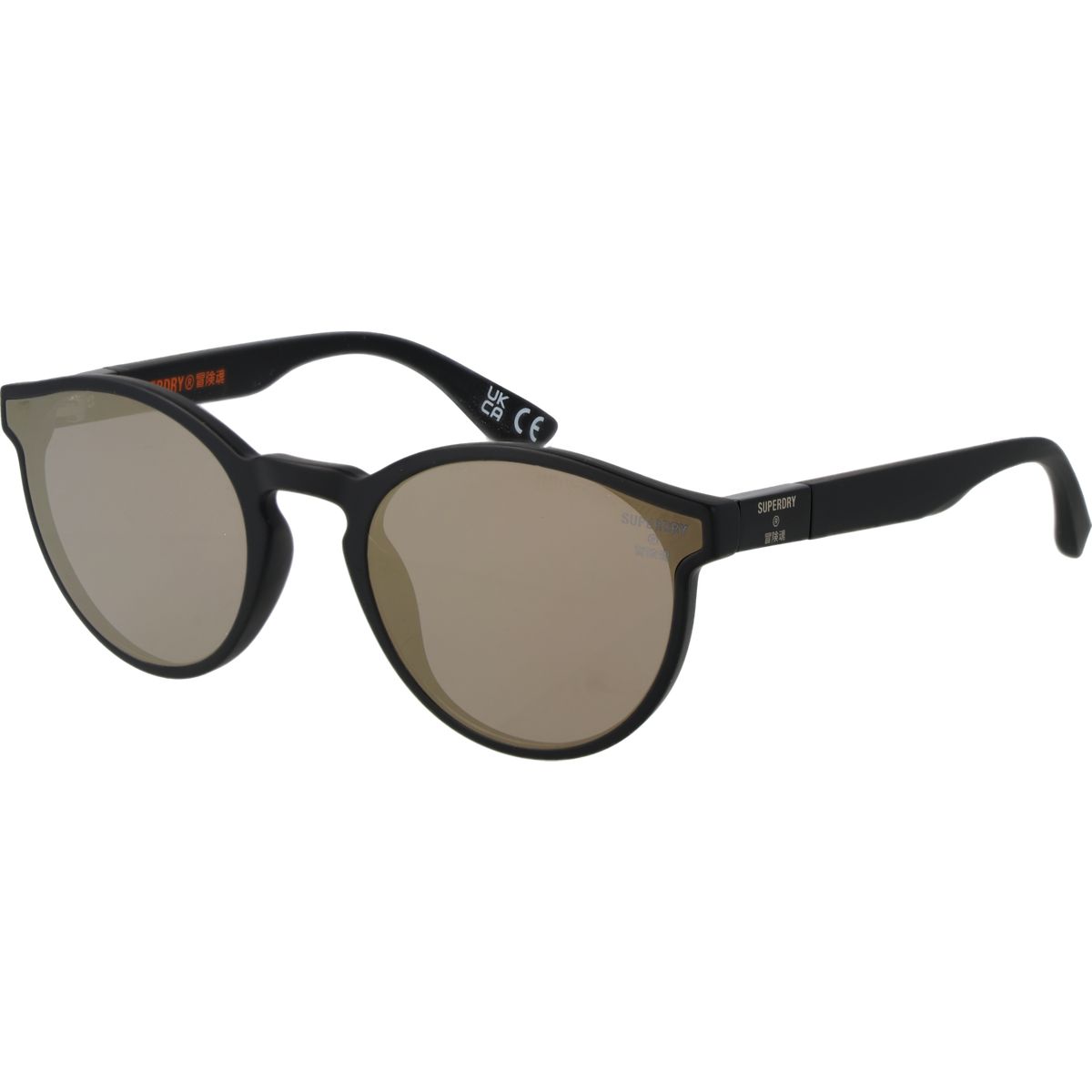 Runde Matte Sonnenbrille mit Verspiegelten Gläsern