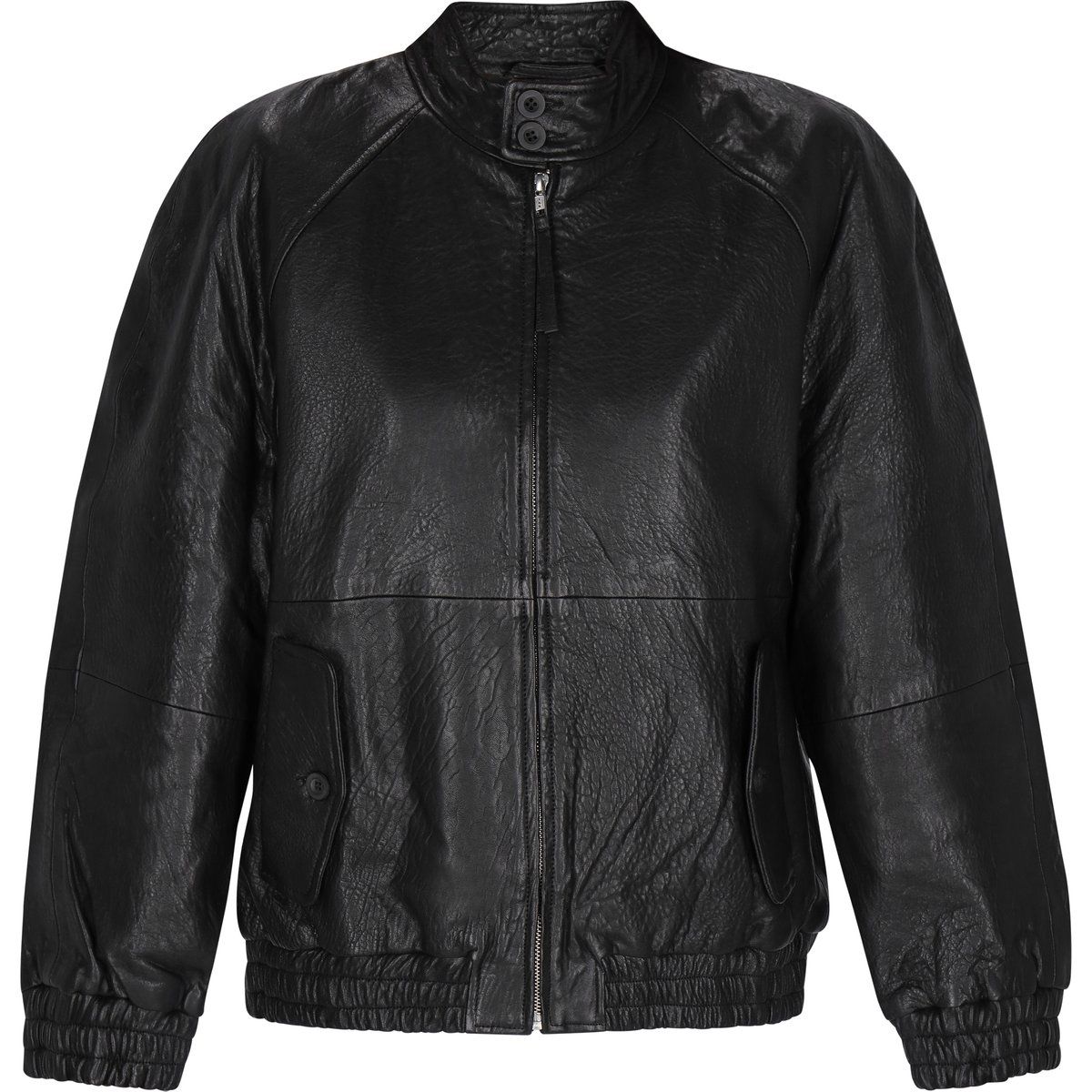 Lederjacke im Vintage-Stil