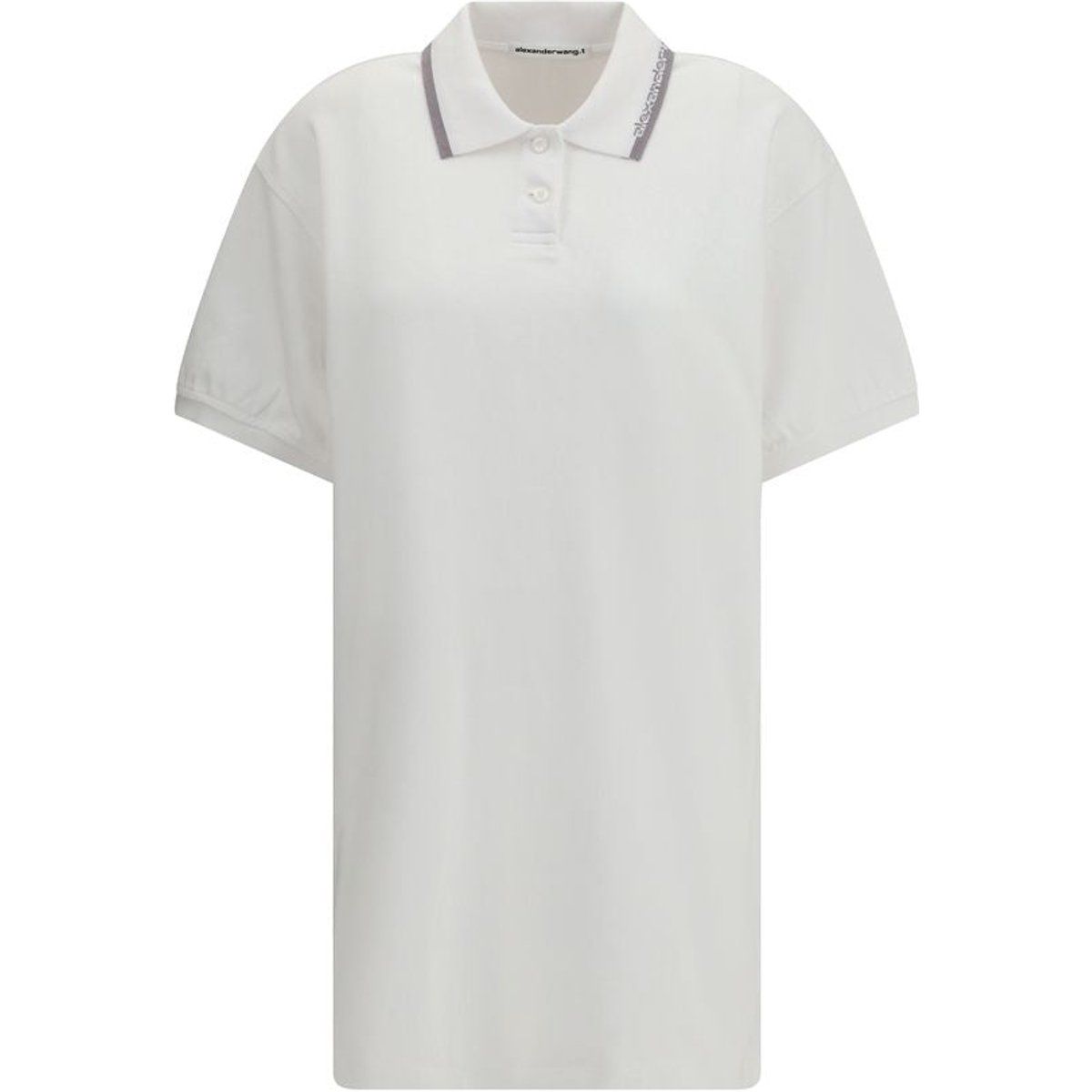 Oversize-Polo-Minikleid aus Jersey