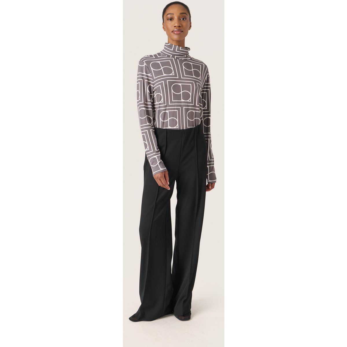 Langarmshirt mit geometrischem Print