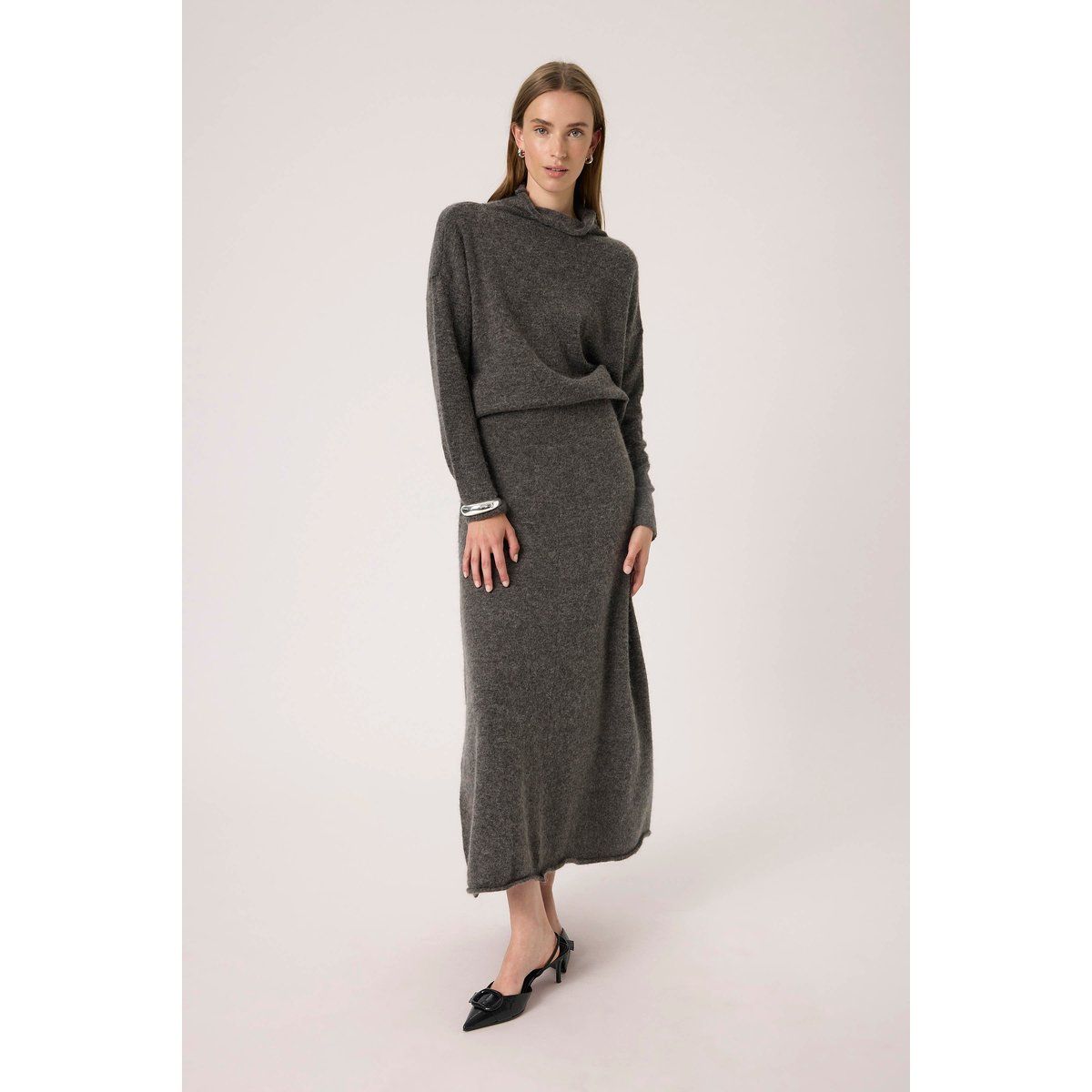 Eleganter Strickrock in A-Linie