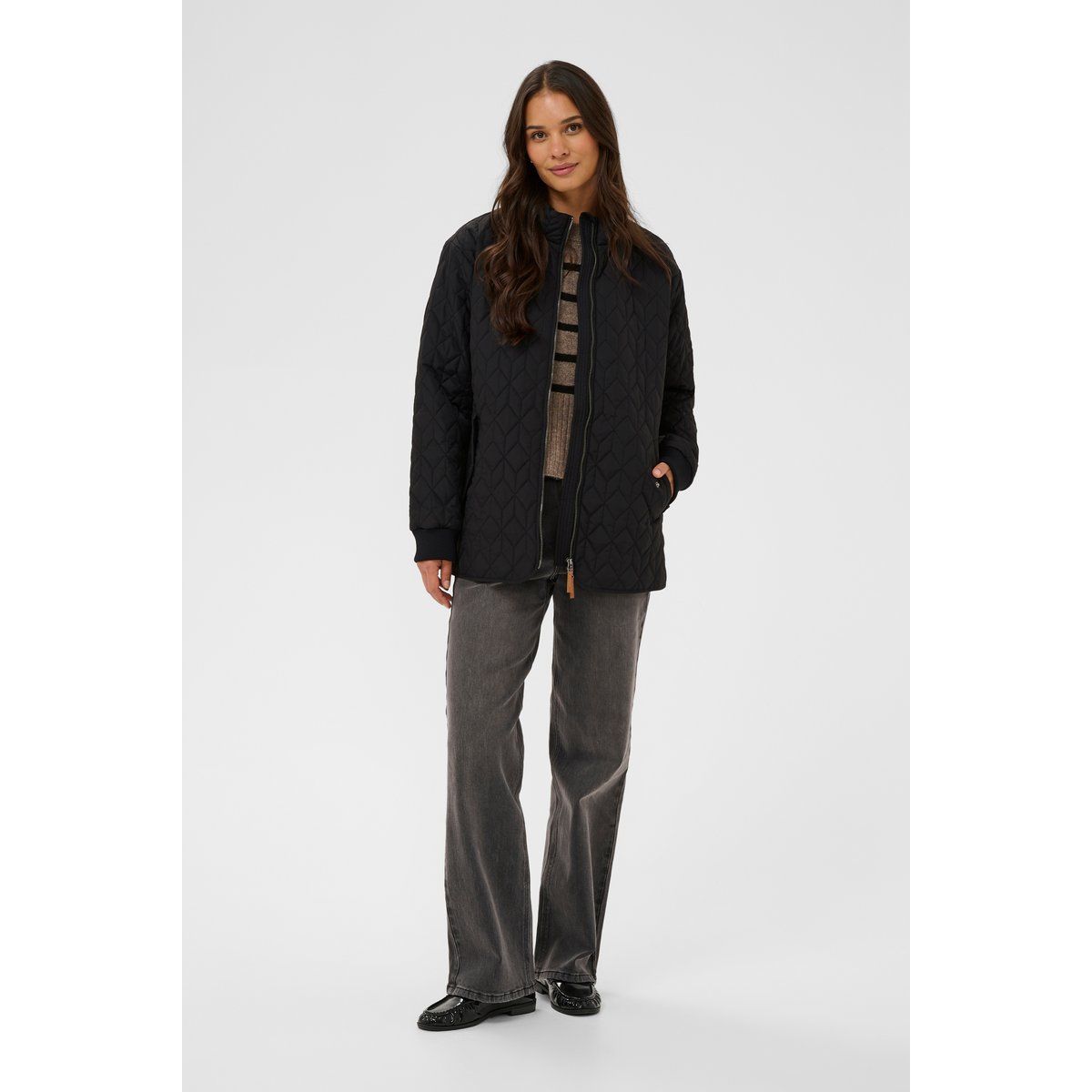 Diamant-Steppjacke im Loose Fit