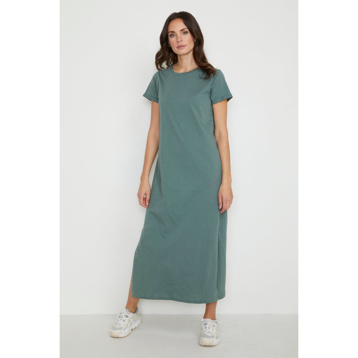 Kurzärmeliges Maxi-T-Shirt-Kleid