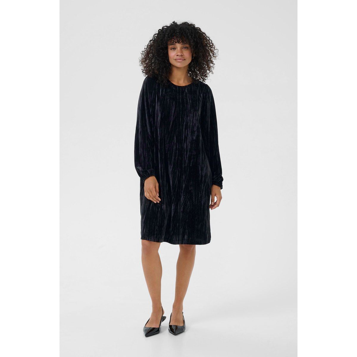 Texturiertes Minikleid in Knitter-Optik