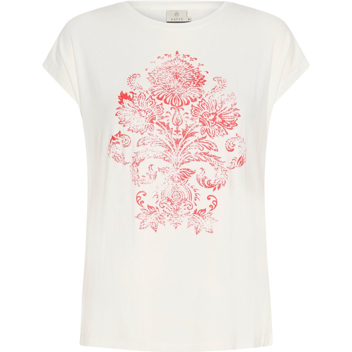 Viskose-T-Shirt mit Vintage-Blumenprint