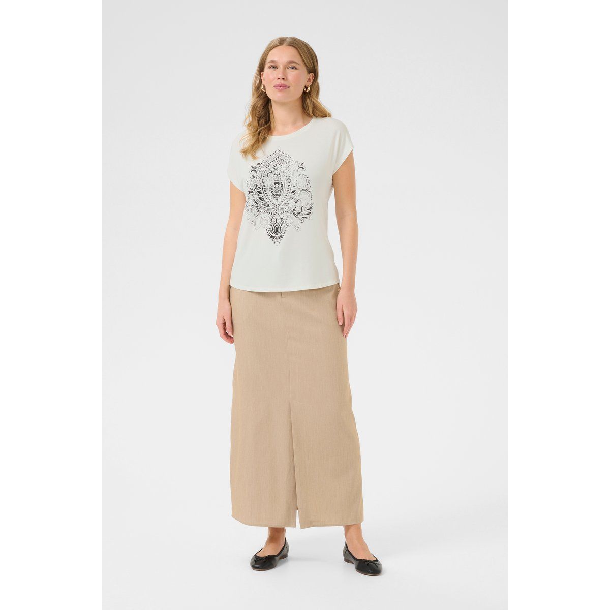 Relaxed T-Shirt mit Mandala-Print