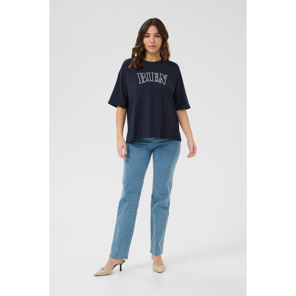 Besticktes Oversize-T-Shirt aus Baumwolle