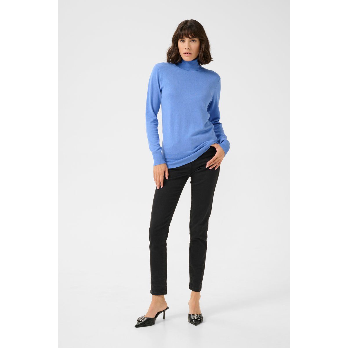 Klassischer Slim-Fit Rollkragenpullover