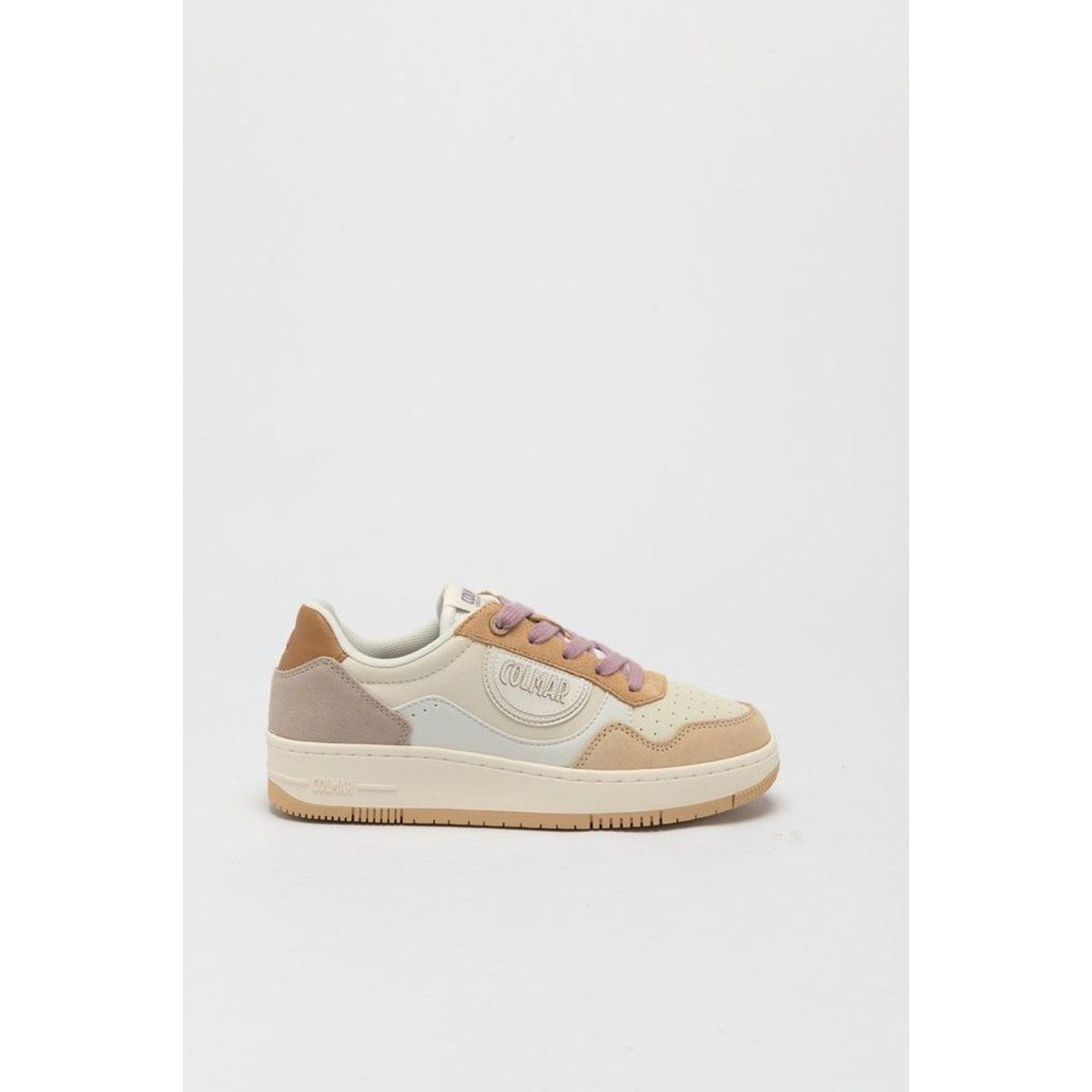 Mehrfarbige Low-Top-Sneaker aus Wildleder