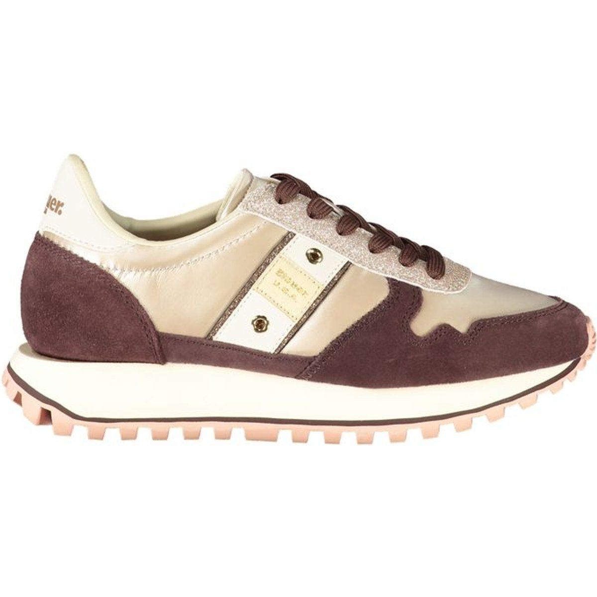 Retro-Sneaker aus Wildleder und Glattleder