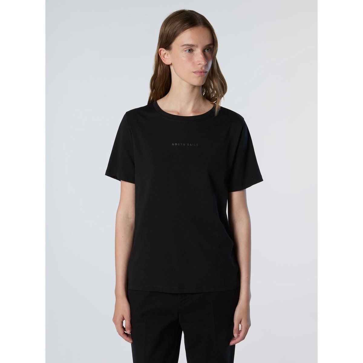 T-Shirt mit geprägtem Ton-in-Ton-Logo