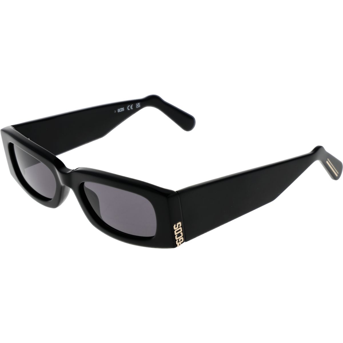 Klobige rechteckige Acetat-Sonnenbrille