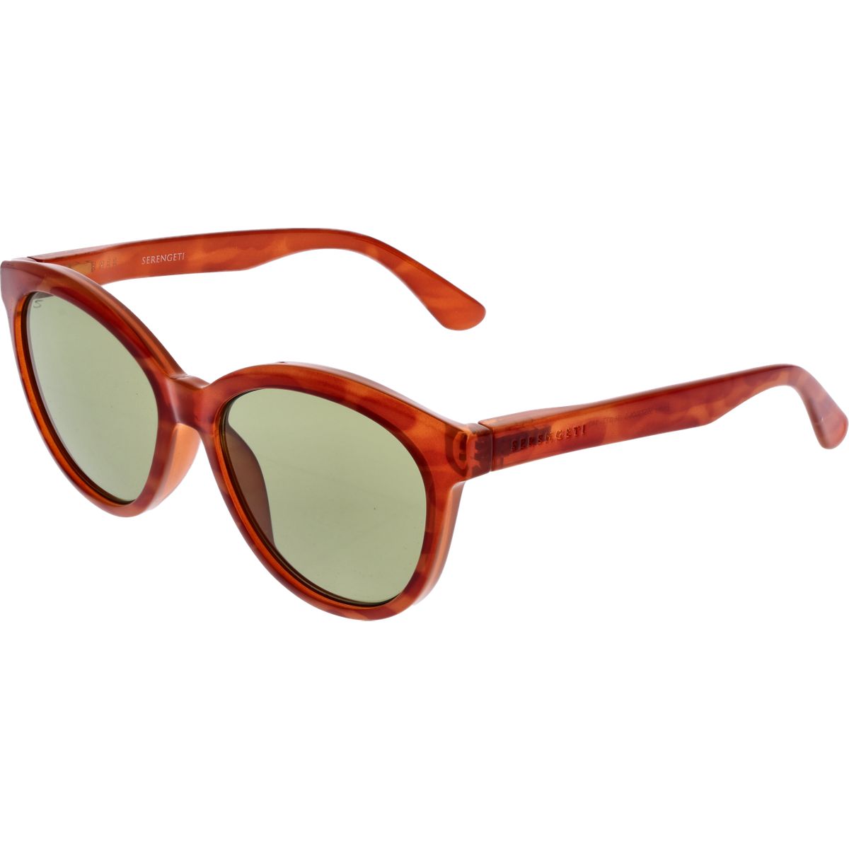 Runde Photochrome Sonnenbrille in Schildpatt-Optik