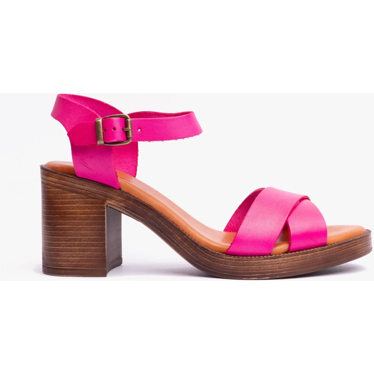 Riemchen-Plateausandalen mit Blockabsatz
