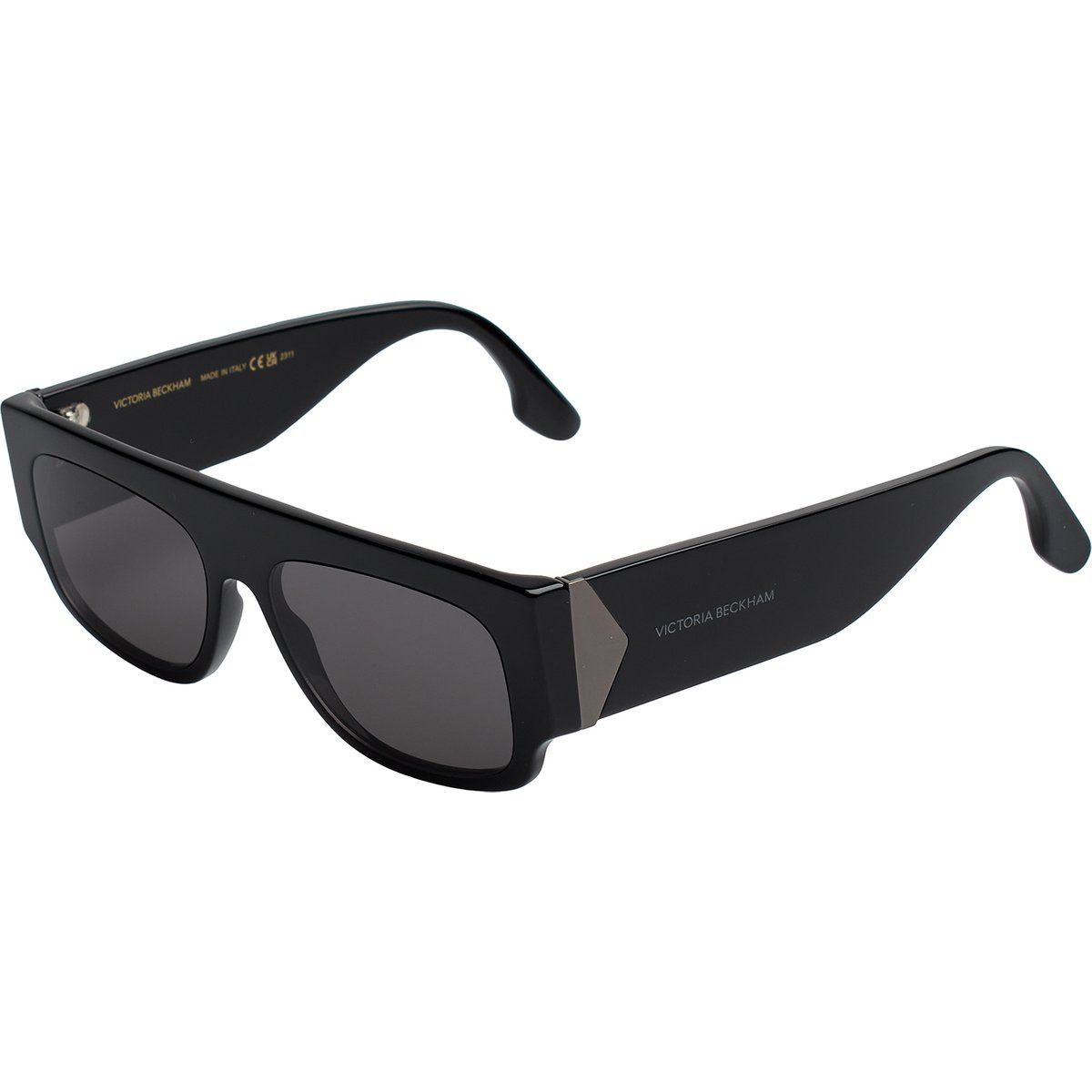 Markante Architektonische Rechteckige Sonnenbrille