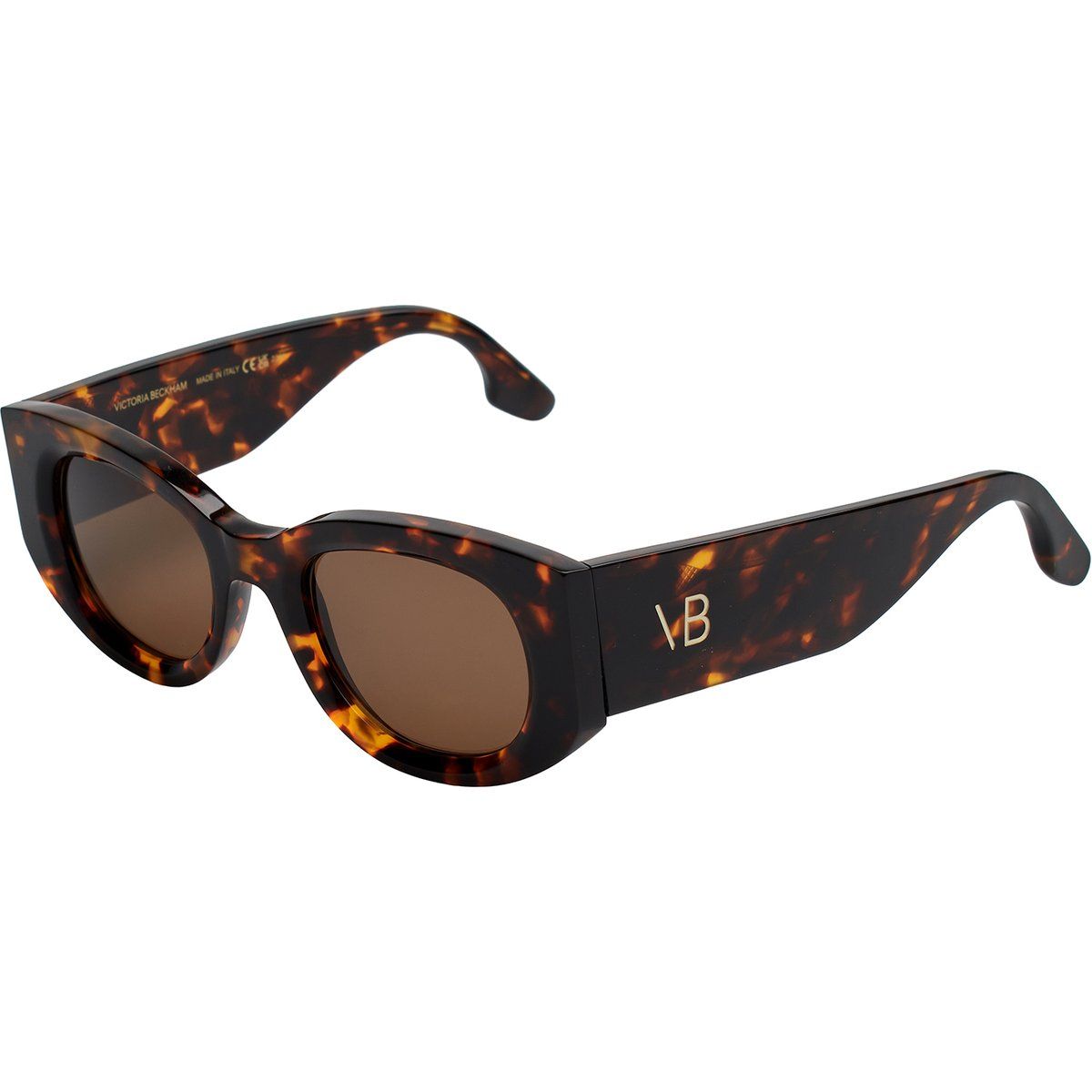 Markante ovale Acetat-Sonnenbrille