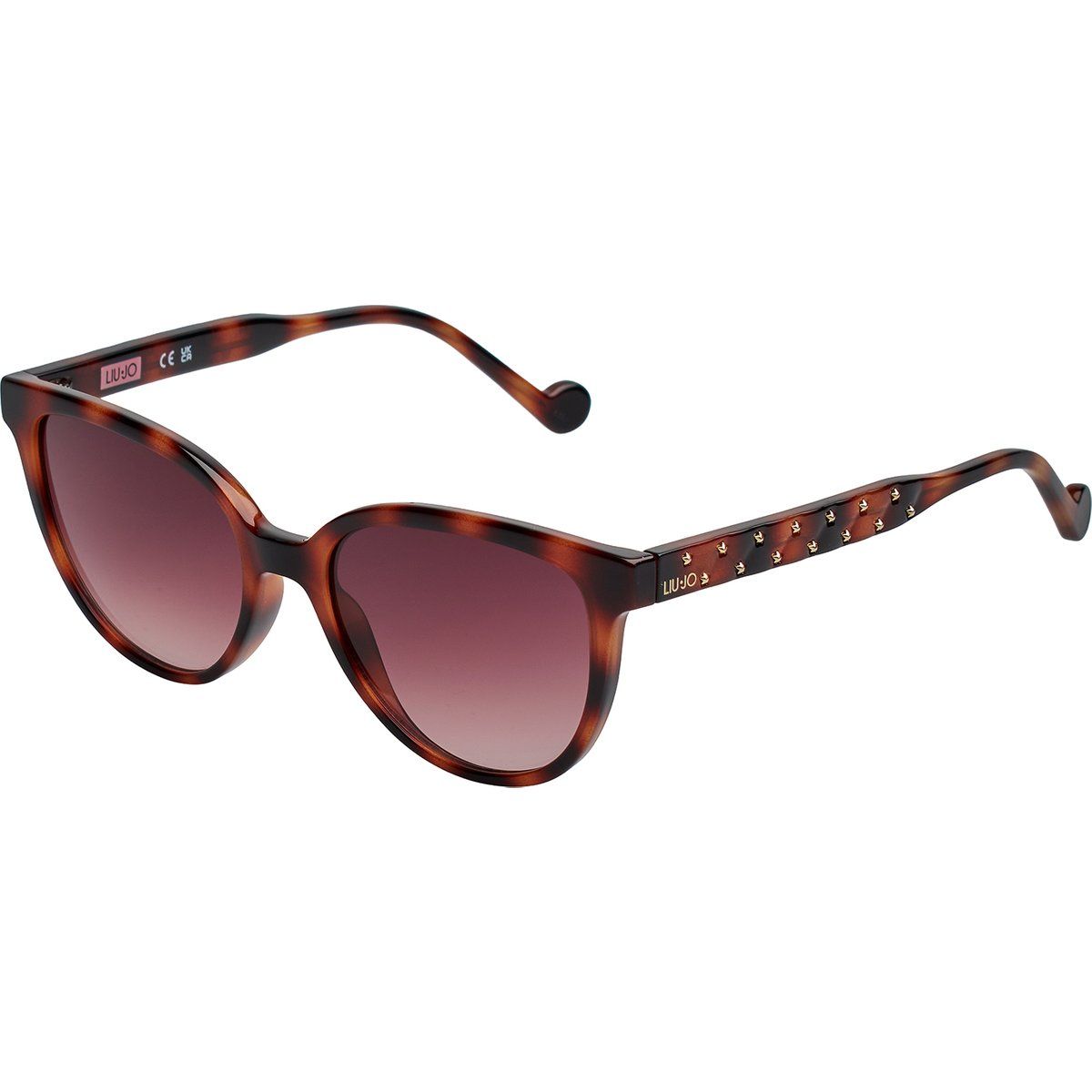 Elegante runde Sonnenbrille mit Sternenbesatz