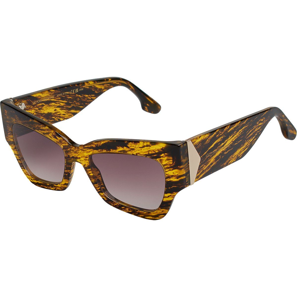 Markante geometrische Acetat-Sonnenbrille