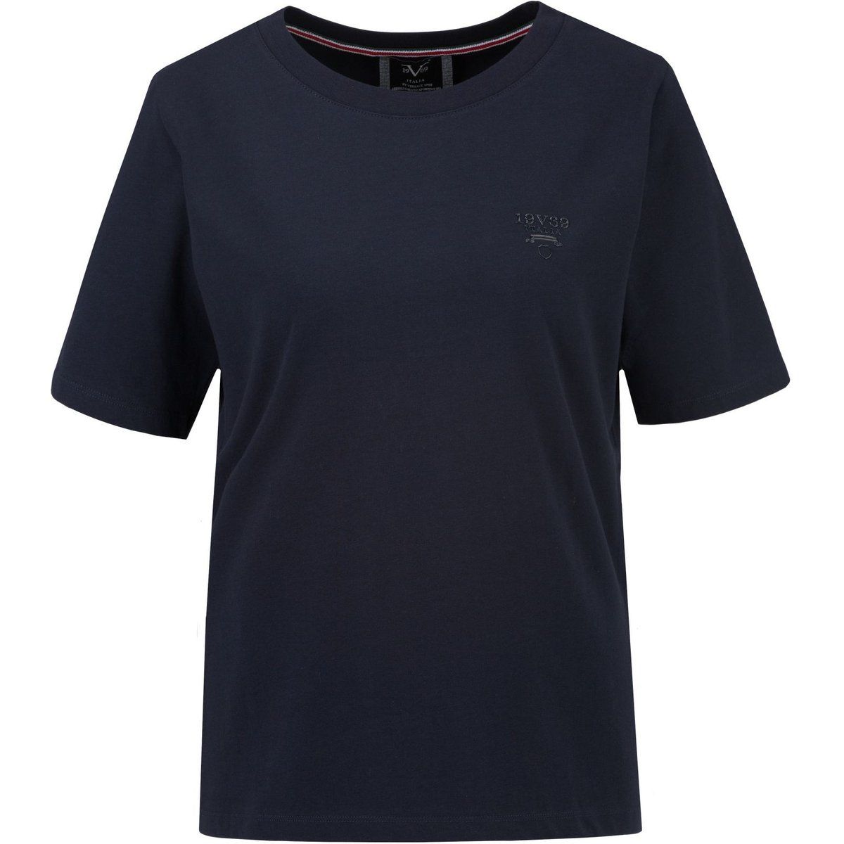Klassisches Baumwoll-T-Shirt mit Rundhalsausschnitt