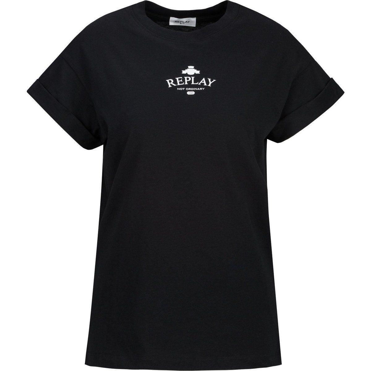 Baumwoll-T-Shirt mit Logo-Print