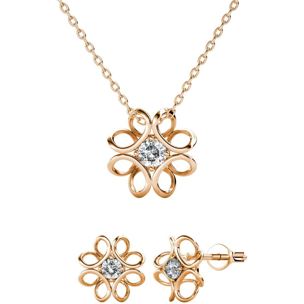 Elegantes Narzissen-Blumen-Schmuckset