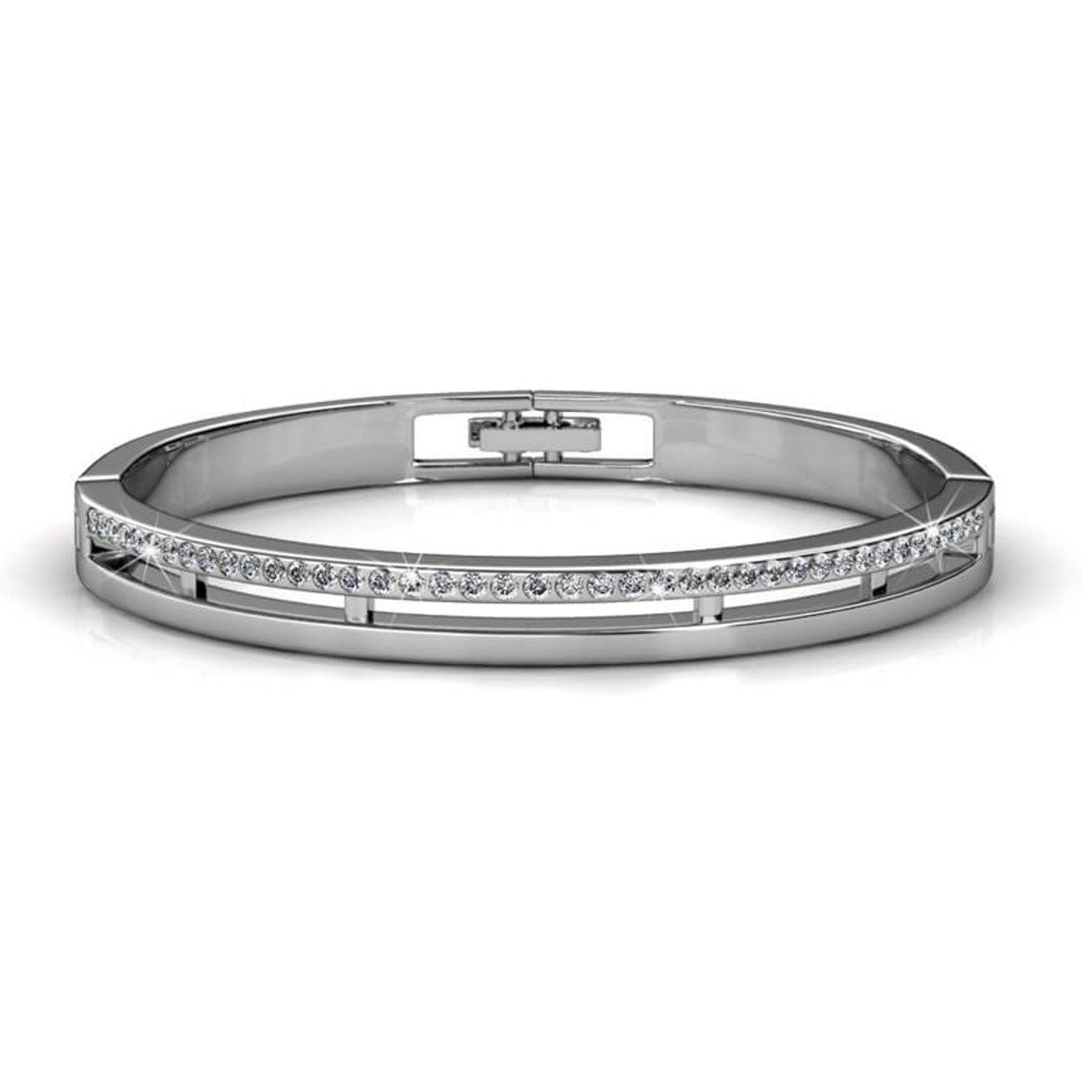 Eleganter Armreif mit Kristallbesatz