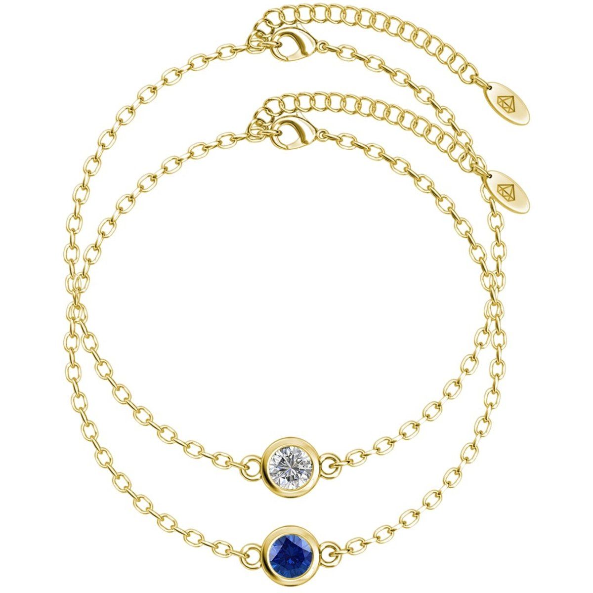 Elegantes Geburtsstein-Armband-Set