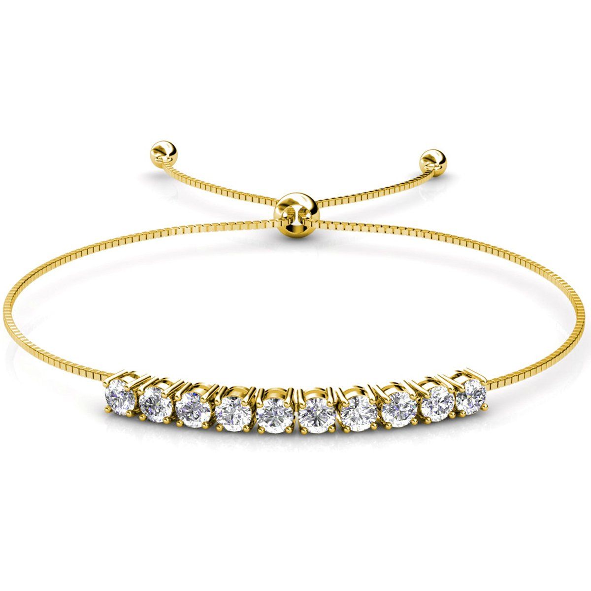 Elegantes Kristall-Schiebe-Armband